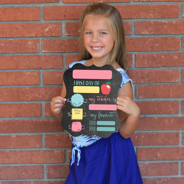 First Day of School Whiteboard Sign