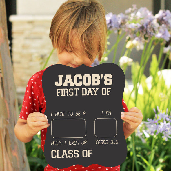 Personalized First Day Of School and Last Day of School Chalkboard Signs