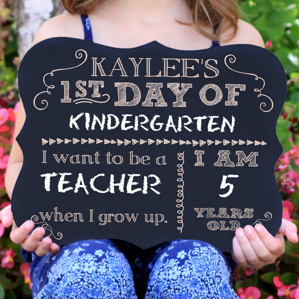 Personalized First Day Of School and Last Day of School Chalkboard Signs