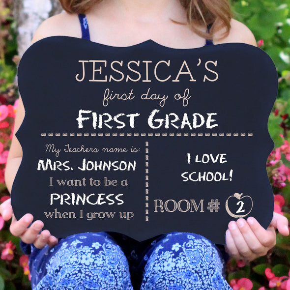 Personalized First Day Of School and Last Day of School Chalkboard Signs