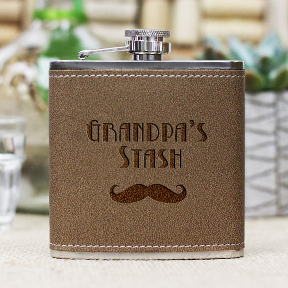 Personalized Flask - "Grandpas Stash"