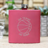 Personalized Flask - "Go Team" Basketball