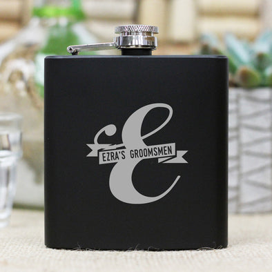 Personalized Flask - "Ezra's Groomsman"