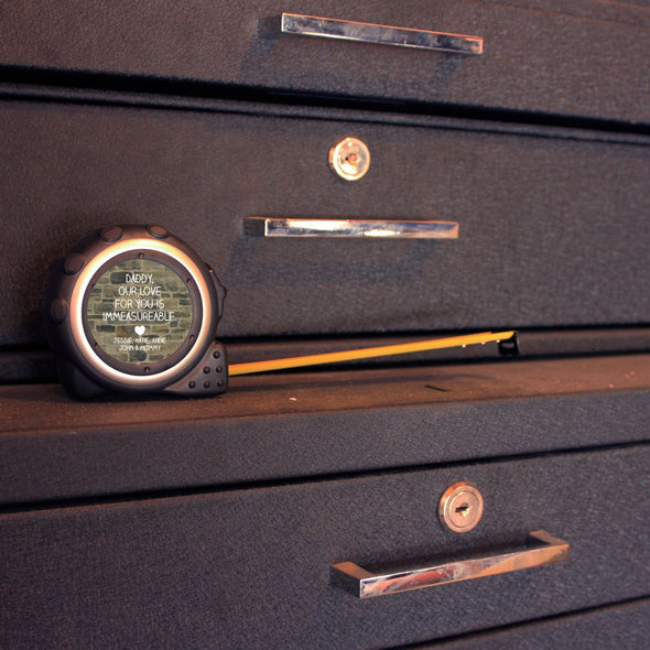 Personalized Tape Measure - "Daddy, Our Love For You Is Immeasurable"