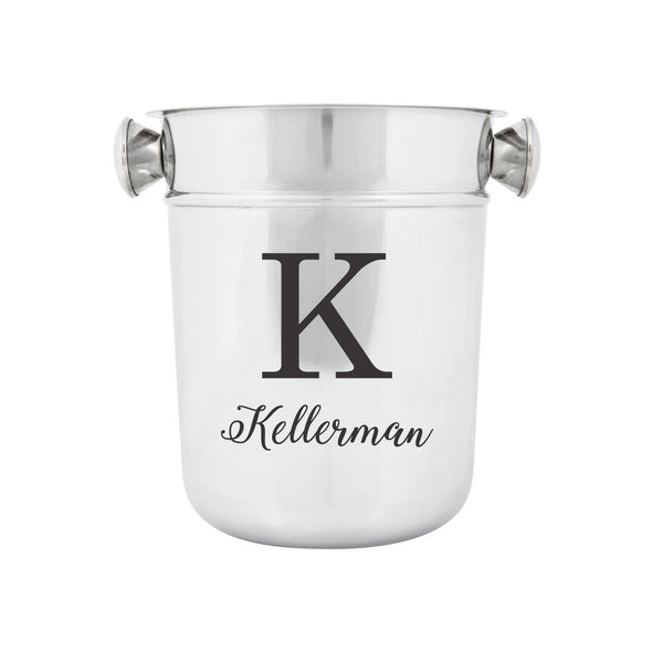 Personalized Ice Bucket - Initial With Last Name