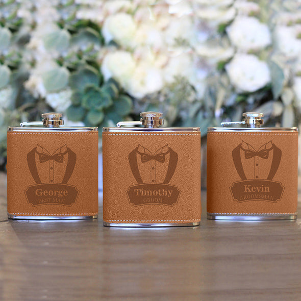 Personalized Groomsman Flasks