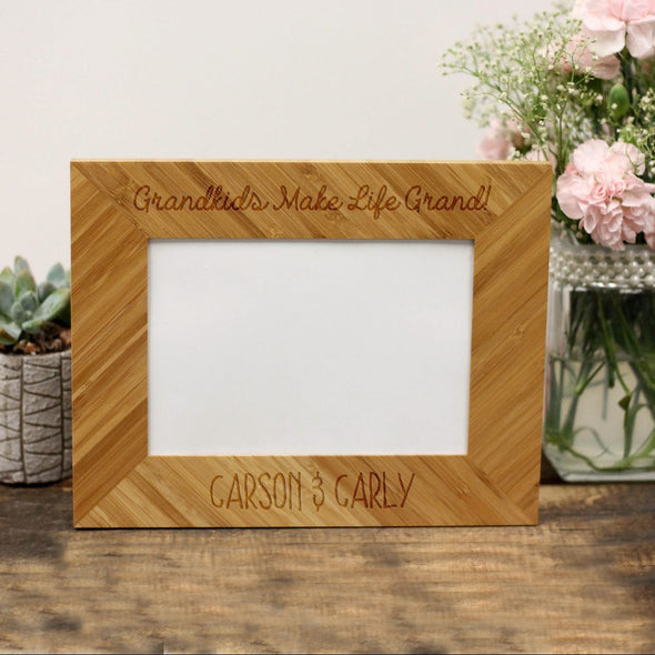 Personalized Picture Frame - "Grandkids Make Life Grand!"