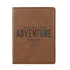 Personalized Passport Cover, Engraved Passport Cover, Custom Passport Holder, "And so the adventure begins"