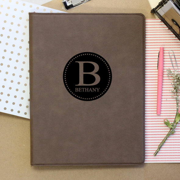 Personalized Journal, Notebook with initial and name