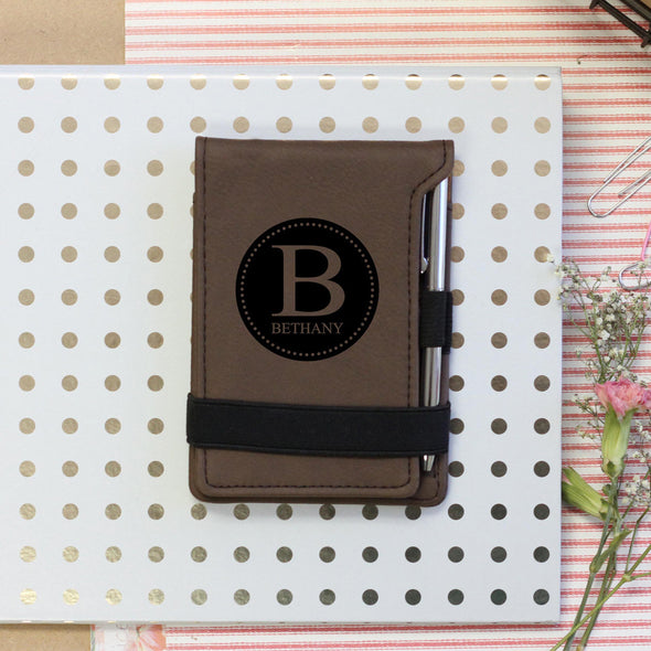 Personalized Journal, Notebook with initial and name