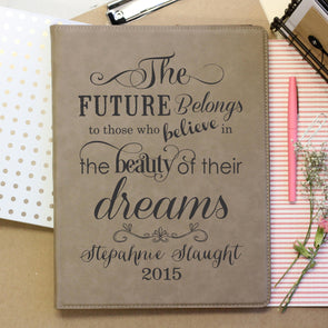 "Future belongs to those" Personalized Notebook