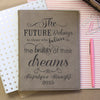 "Future belongs to those" Personalized Notebook