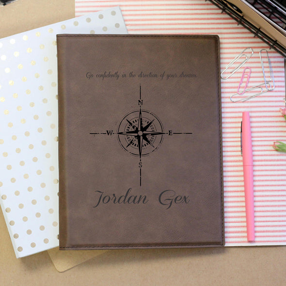 Personalized Notepad or Personalized Journal: Compass