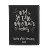 Passport Cover, Engraved Passport Cover, Custom Passport Holder, "And so the adventure begins"