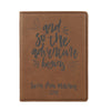 Passport Cover, Engraved Passport Cover, Custom Passport Holder, "And so the adventure begins"