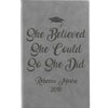 Personalized Notepad or Personalized Journal: She Believed She Could So She Did