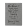 Engraved Passport Cover, Custom Passport Holder, "The future belongs to those who believe in the beauty of their dreams"