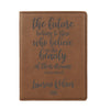 Engraved Passport Cover, Custom Passport Holder, "The future belongs to those who believe in the beauty of their dreams"