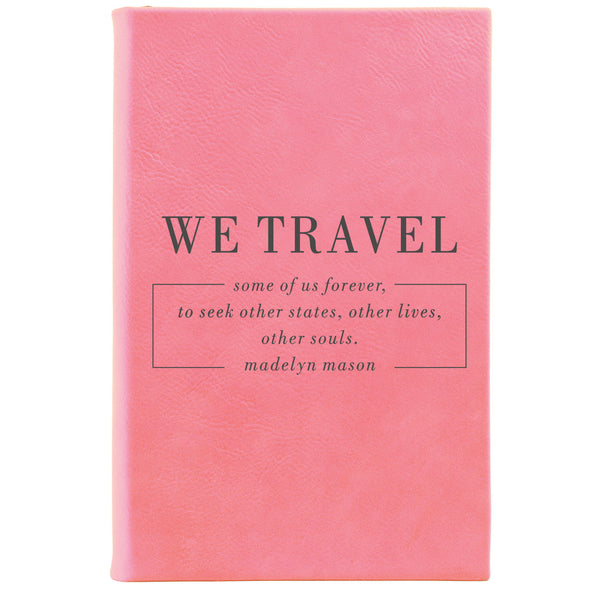 Personalized Journal - "We Travel"