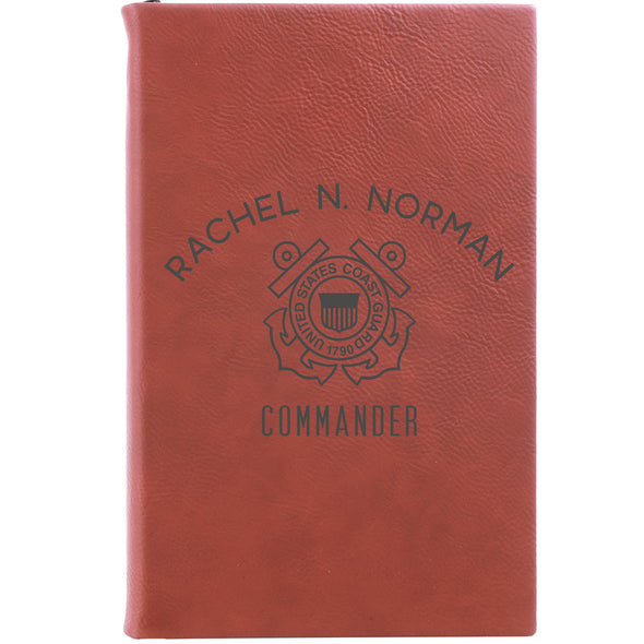 Personalized Journal - "Commander With Anchors"