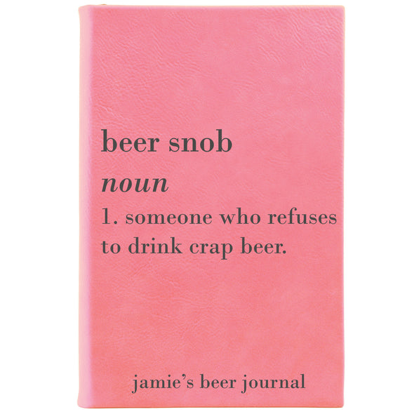 Personalized Journal - "Beer Snob"