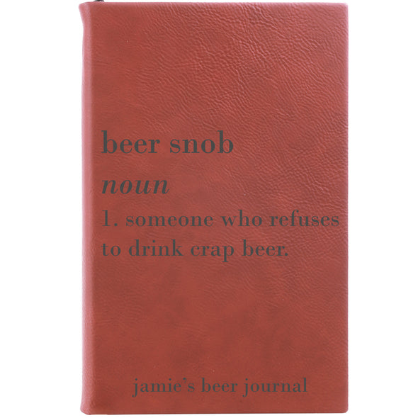 Personalized Journal - "Beer Snob"