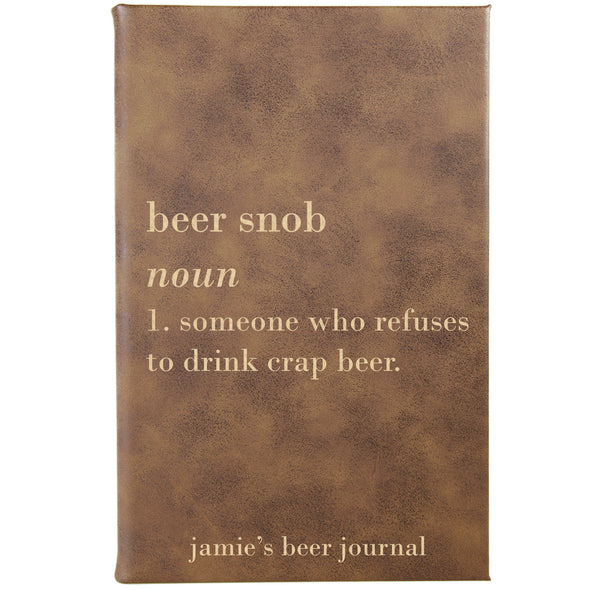 Personalized Journal - "Beer Snob"