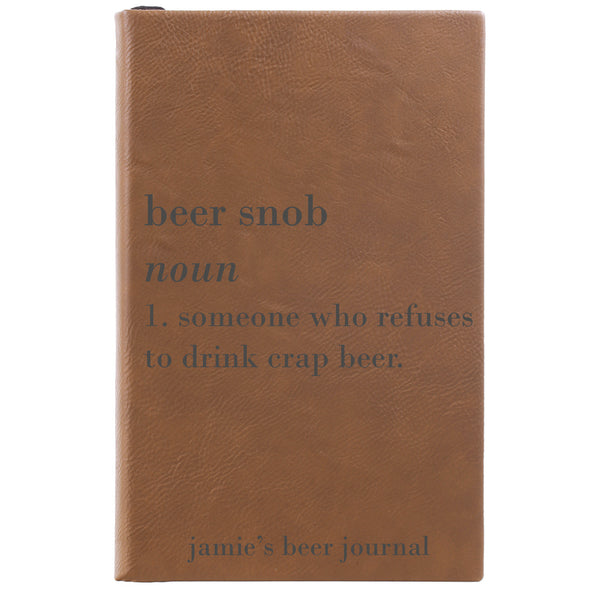 Personalized Journal - "Beer Snob"