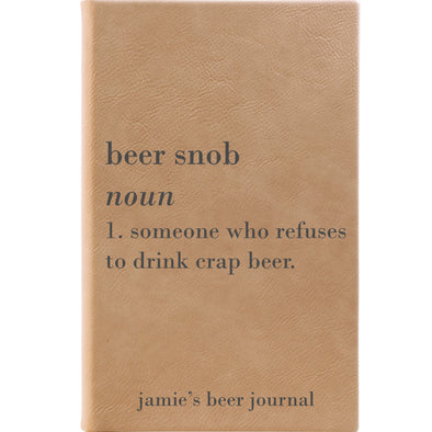 Personalized Journal - "Beer Snob"