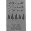 Personalized Journal, Guestbook, Notebook Welcome To Our Neck Of The Woods