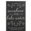 Personalized Journal - "Sunshine And Lake Water"