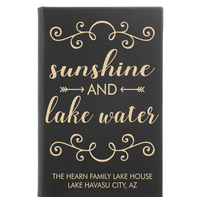 Personalized Journal - "Sunshine And Lake Water"