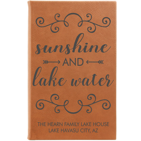 Personalized Journal - "Sunshine And Lake Water"