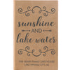 Personalized Journal - "Sunshine And Lake Water"