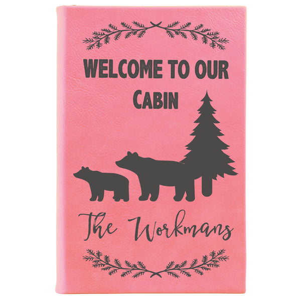 Personalized Journal, Notebook welcome to our cabin