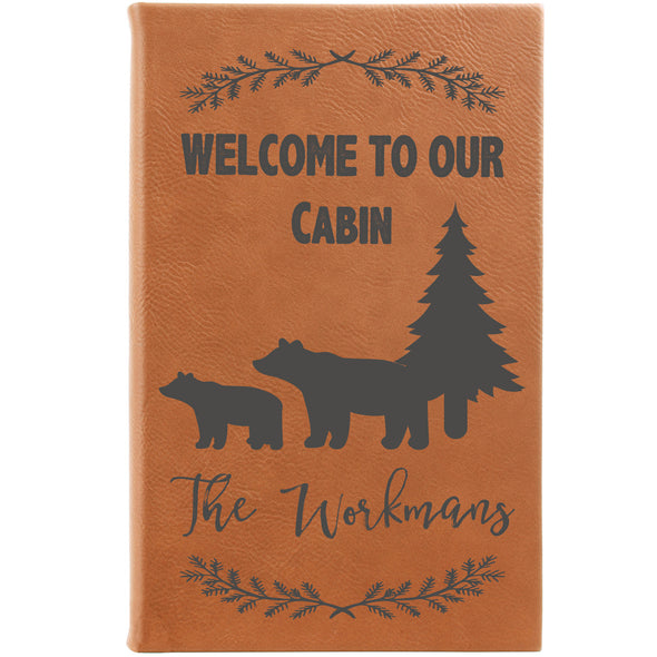 Personalized Journal, Notebook welcome to our cabin