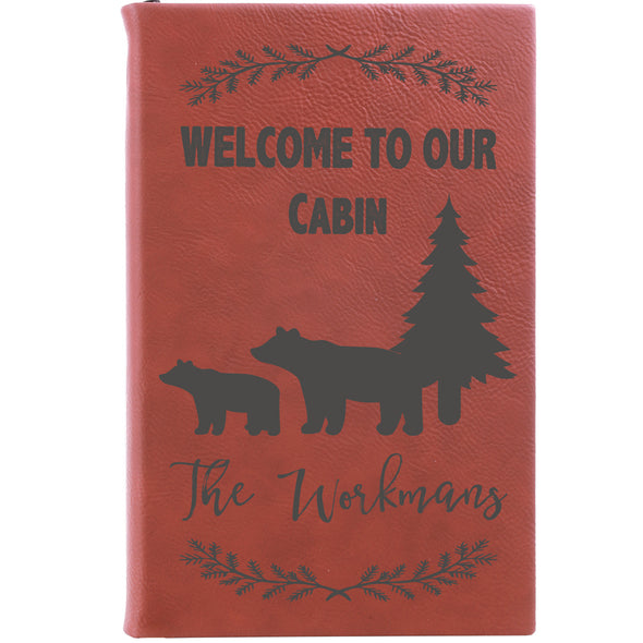 Personalized Journal, Notebook welcome to our cabin