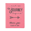 Custom Passport Holder, "... and so the journey begins"