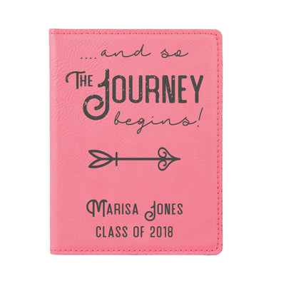 Custom Passport Holder, "... and so the journey begins"