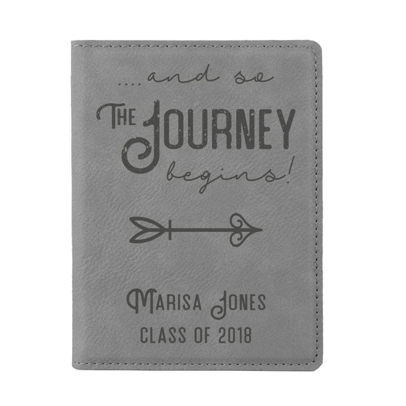 Custom Passport Holder, "... and so the journey begins"