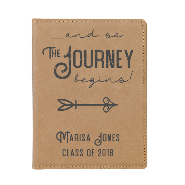 Custom Passport Holder, "... and so the journey begins"