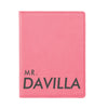 Engraved Passport Cover, Custom Passport Holder, "Mr. Davilla"