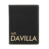 Engraved Passport Cover, Custom Passport Holder, "Mr. Davilla"