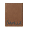 Engraved Passport Cover, Custom Passport Holder, "Mr. Davilla"