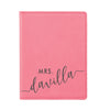 Engraved Passport Cover, Custom Passport Holder, "Mrs. Davilla"