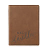 Engraved Passport Cover, Custom Passport Holder, "Mrs. Davilla"