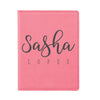 Engraved Passport Cover, Custom Passport Holder, "Sasha Lopez"