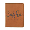 Engraved Passport Cover, Custom Passport Holder, "Sasha Lopez"