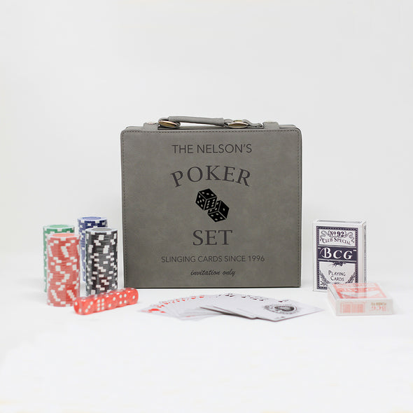 Poker Set Personalized