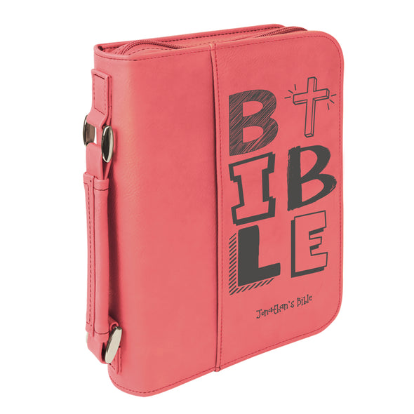 Personalized Bible Case, BIBLE, Kids Bible Cover,  Zip Cover, Custom Bible Cover,  Customized Bible Cover, Engraved Bible Cover, Bible Case, Inspirational Bible Cover, Scripture Bible Case